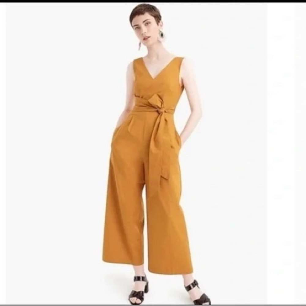 J. Crew Jumpsuit with Tie Waist, Saffron